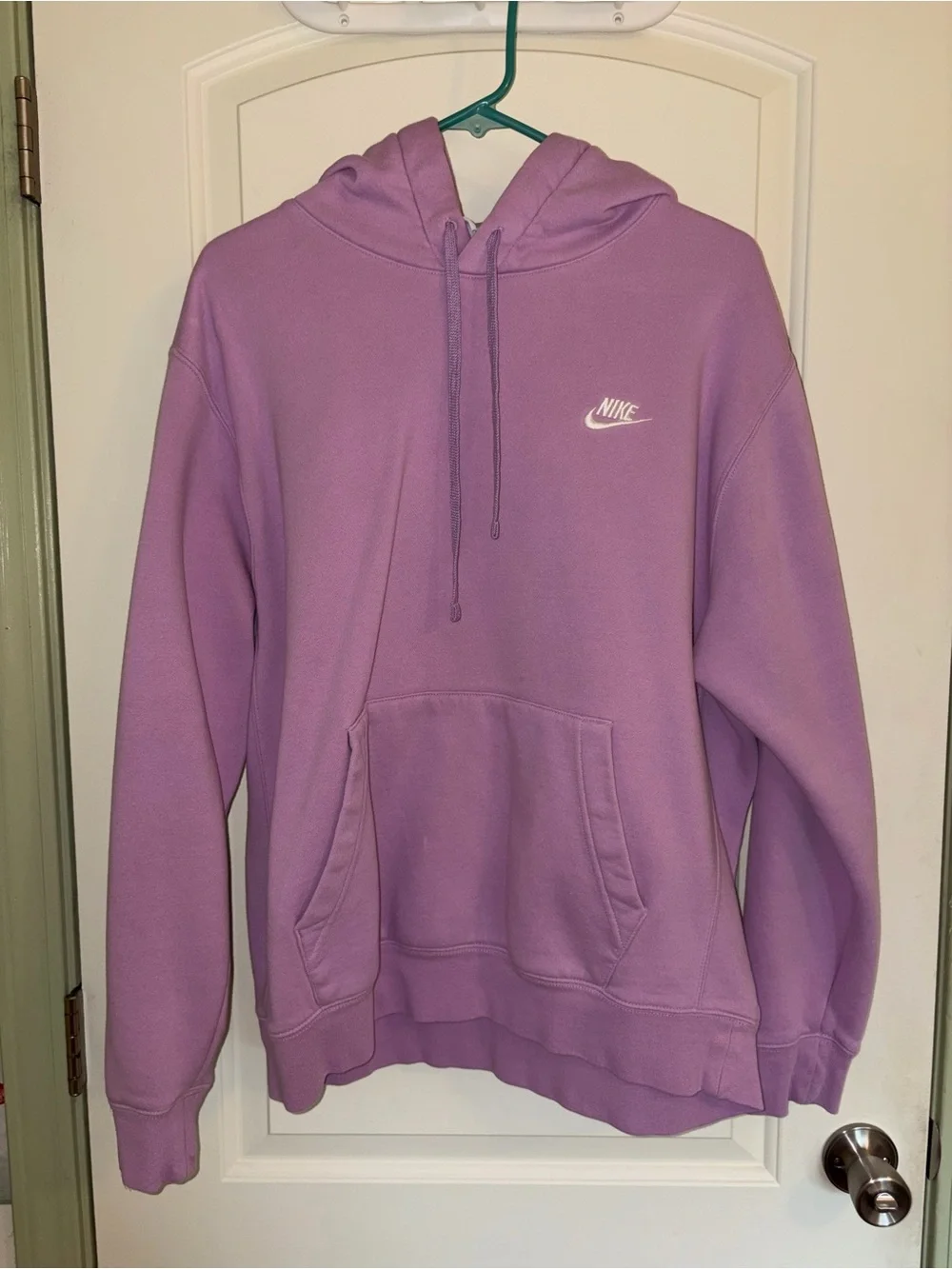 Nike Purple Smoke/Light Thistle Pullover Hoodie with white logo